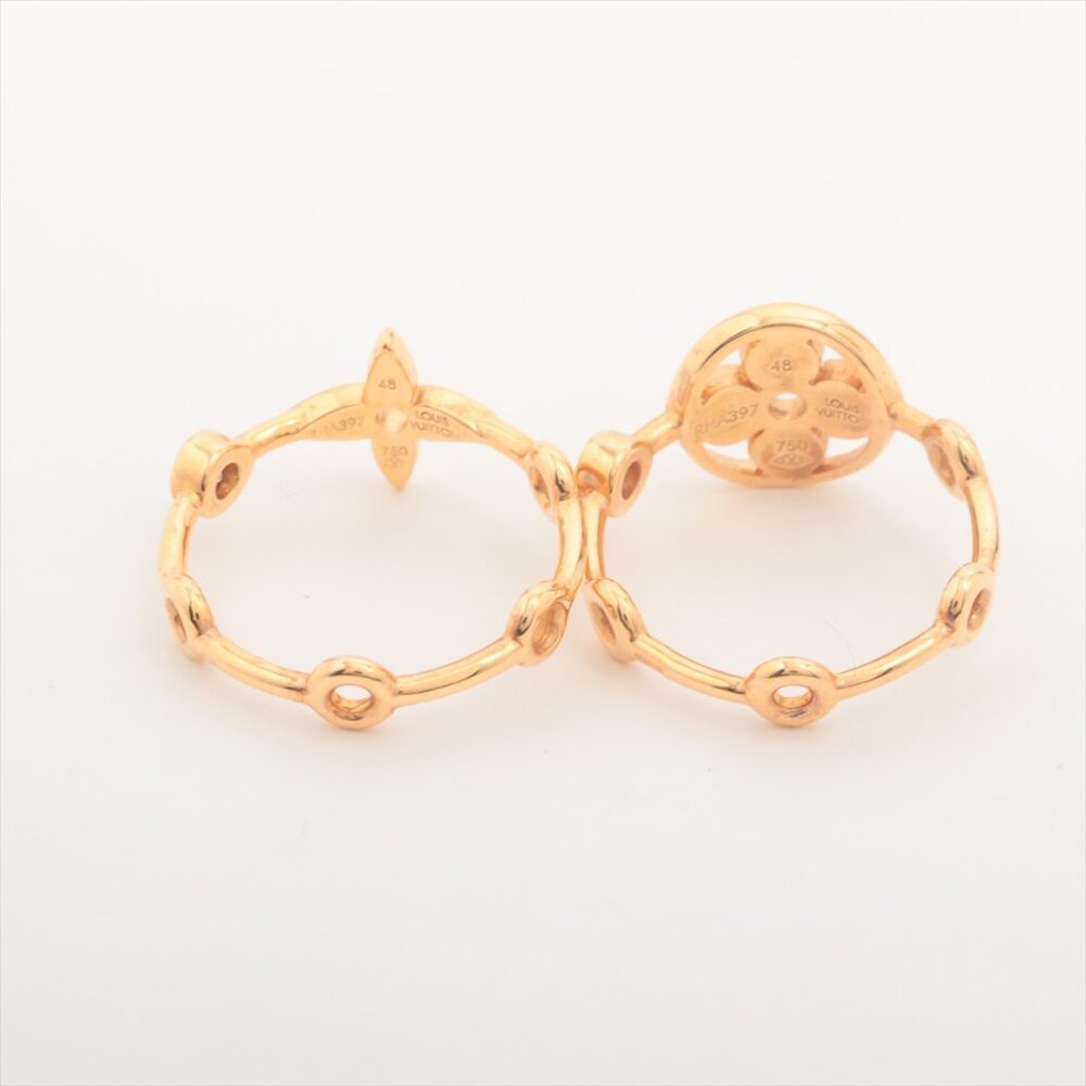 Louis Vuitton 18K Yellow Gold Monogram Idylle Blossom Stacking Band Set LOU74533 - Picture 2 of 6